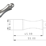 Kontrolný kužeľový magnet s karabínou MK 16 mm